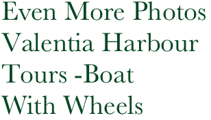 Even More Photos Valentia Harbour
Tours -Boat
With Wheels